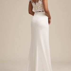 NWT BHLDN Tadashi Shoji White Gidley Skirt